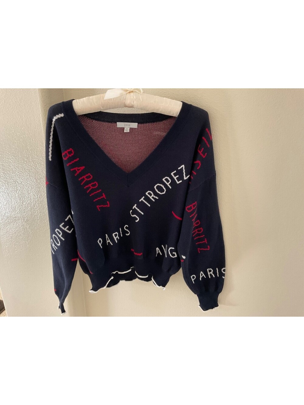 Joie Wilhelmina Destination Sweater 100% Cotton XS